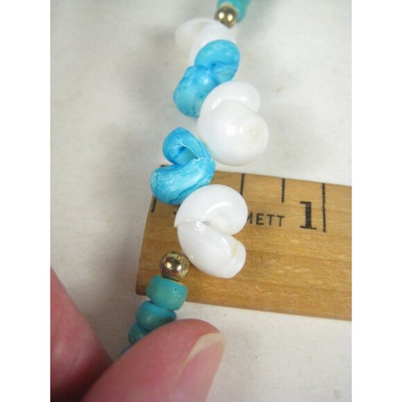 Puka Shell Vintage Shell Beaded Necklace Parrot Charms Bird Parakeet 1970 - Picture 3 of 11